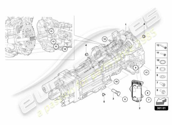 a part diagram from the Lamborghini LP700-4 Coupe (2012) parts catalogue