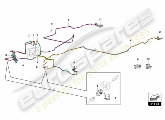 a part diagram from the Lamborghini LP700-4 Coupe (2012) parts catalogue