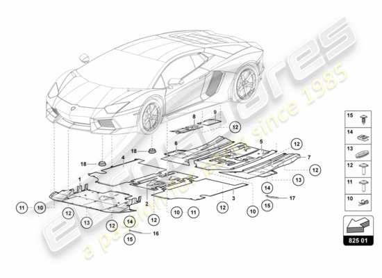 a part diagram from the Lamborghini LP700-4 Coupe (2012) parts catalogue