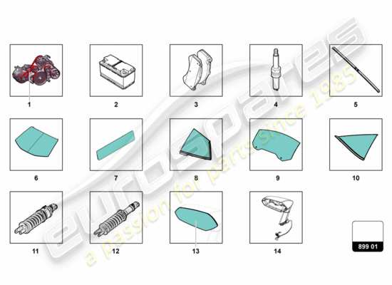 a part diagram from the Lamborghini LP700-4 Coupe (2012) parts catalogue