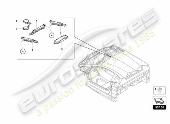 a part diagram from the Lamborghini LP700-4 Coupe (2012) parts catalogue