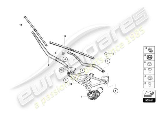 a part diagram from the Lamborghini LP700-4 Coupe (2012) parts catalogue