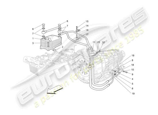 a part diagram from the Maserati Granturismo Sport parts catalogue