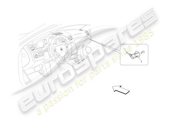 a part diagram from the Maserati Granturismo Sport parts catalogue