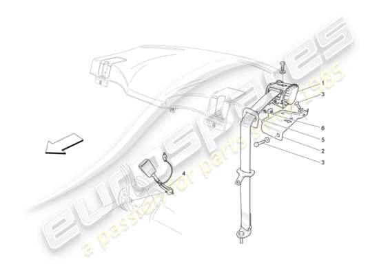 a part diagram from the Maserati Granturismo Sport parts catalogue