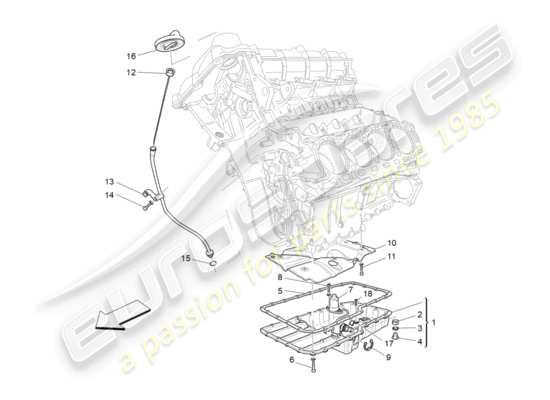 a part diagram from the Maserati Granturismo Sport parts catalogue