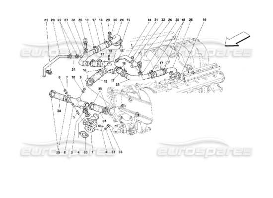 a part diagram from the Ferrari 512 parts catalogue