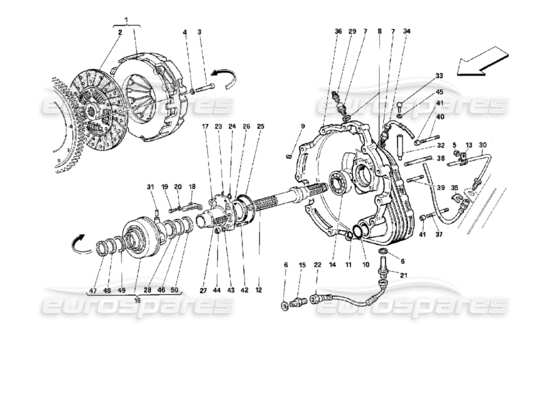 a part diagram from the Ferrari 512 parts catalogue