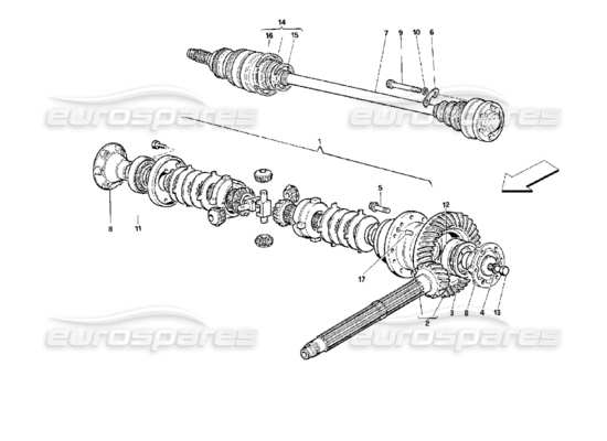 a part diagram from the Ferrari 512 parts catalogue