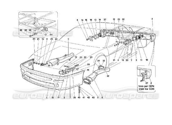 a part diagram from the Ferrari 512 parts catalogue