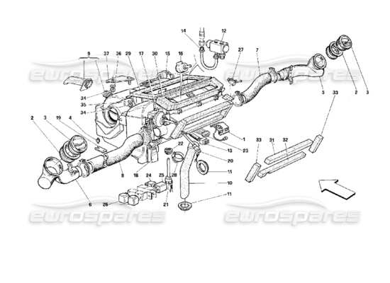 a part diagram from the Ferrari 512 parts catalogue