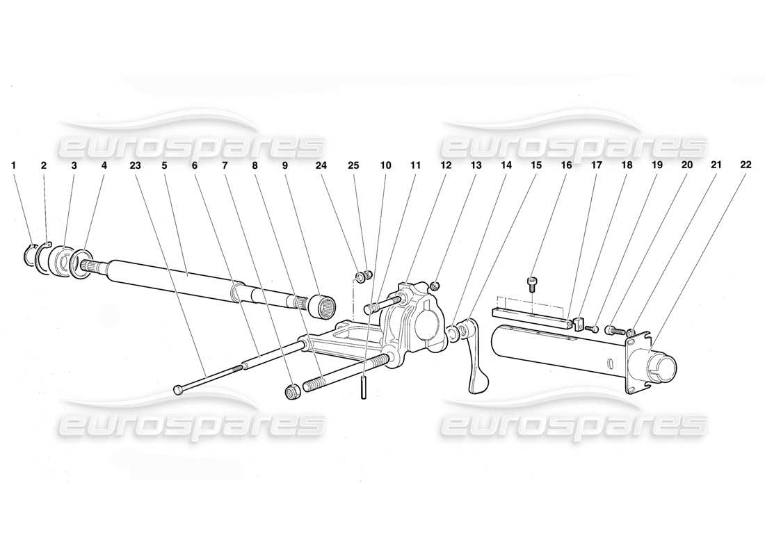 Lamborghini Diablo VT (1994) Steering Parts Diagram