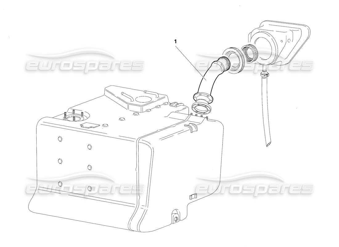 Lamborghini Diablo VT (1994) fuel system (Valid for Saudi Arabia Version - April 1994) Parts Diagram