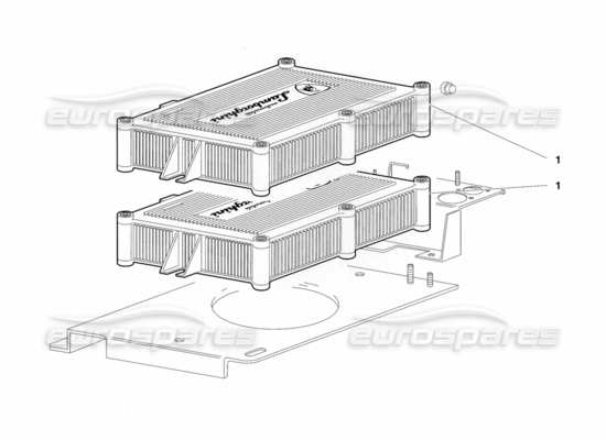 a part diagram from the Lamborghini Diablo parts catalogue