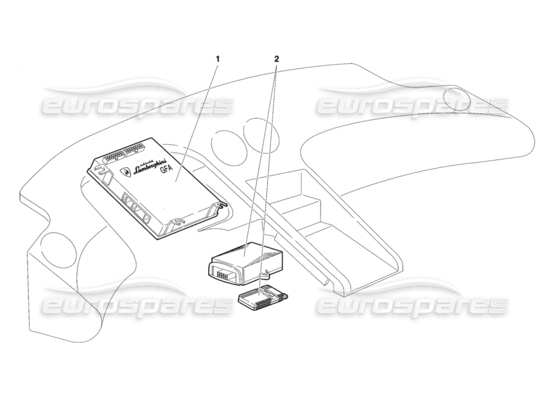 a part diagram from the Lamborghini Diablo parts catalogue