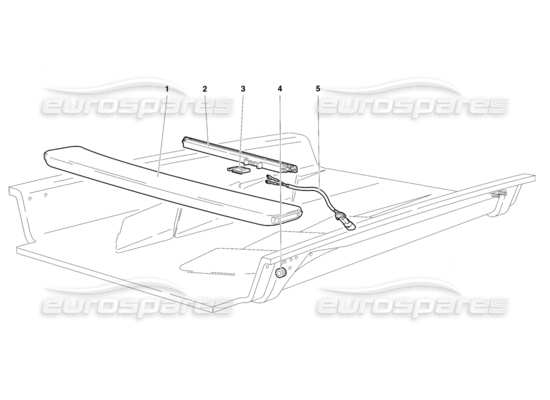 a part diagram from the Lamborghini Diablo parts catalogue