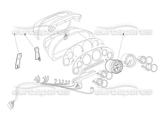 a part diagram from the Lamborghini Diablo parts catalogue