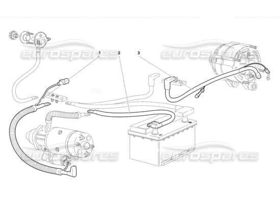 a part diagram from the Lamborghini Diablo parts catalogue