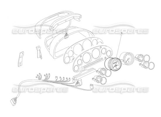 a part diagram from the Lamborghini Diablo parts catalogue