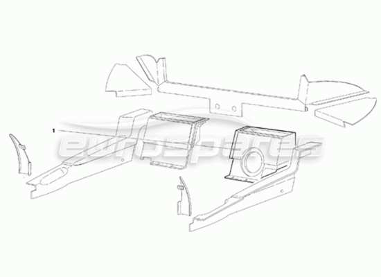 a part diagram from the Lamborghini Diablo parts catalogue