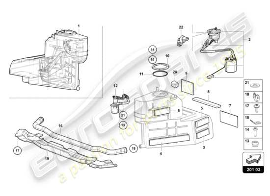 a part diagram from the Lamborghini LP700-4 COUPE (2013) parts catalogue