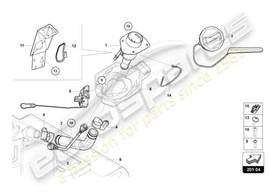 a part diagram from the Lamborghini LP700-4 COUPE (2013) parts catalogue