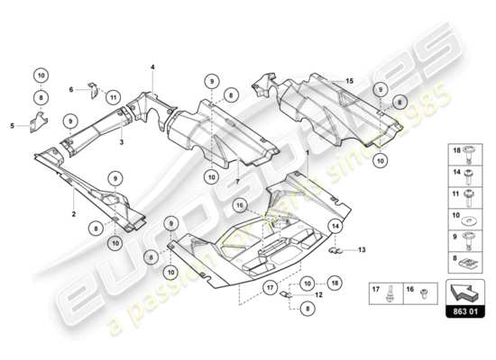 a part diagram from the Lamborghini LP700-4 COUPE (2013) parts catalogue