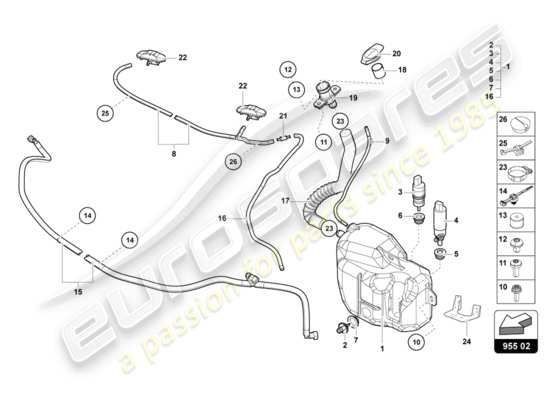 a part diagram from the Lamborghini LP700-4 COUPE (2013) parts catalogue