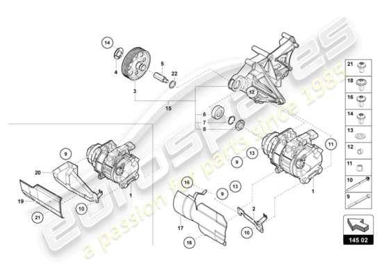 a part diagram from the Lamborghini LP700-4 COUPE (2014) parts catalogue