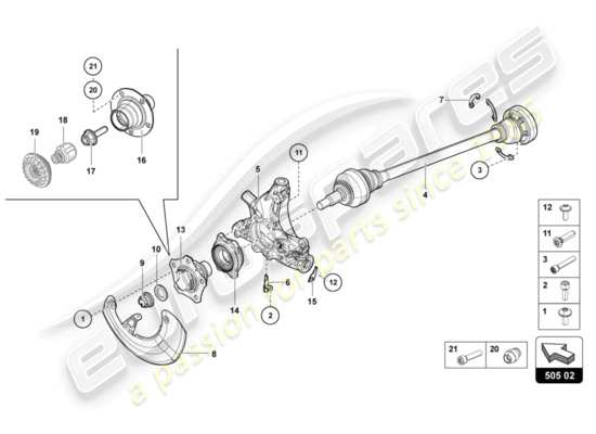 a part diagram from the Lamborghini LP700-4 COUPE (2014) parts catalogue