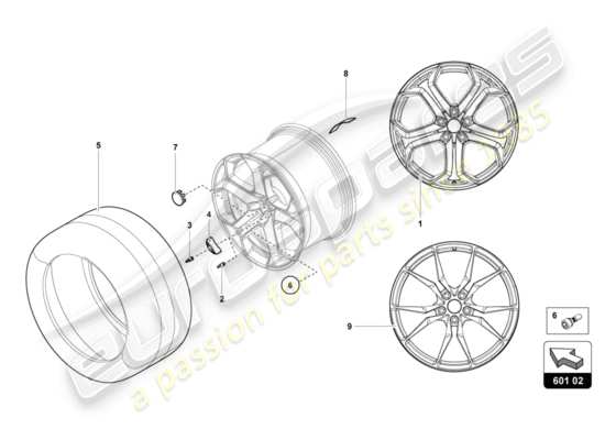 a part diagram from the Lamborghini LP700-4 COUPE (2014) parts catalogue