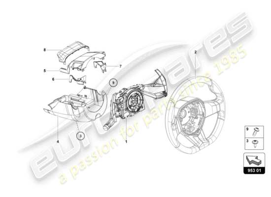 a part diagram from the Lamborghini LP700-4 COUPE (2014) parts catalogue