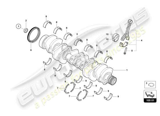 a part diagram from the Lamborghini LP700-4 COUPE (2015) parts catalogue