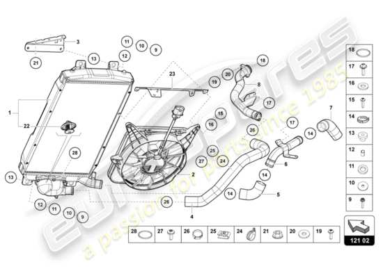 a part diagram from the Lamborghini LP700-4 COUPE (2015) parts catalogue