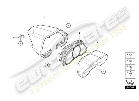 a part diagram from the Lamborghini LP700-4 COUPE (2016) parts catalogue