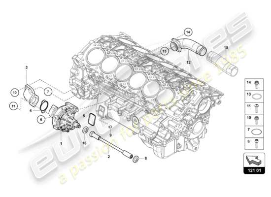 a part diagram from the Lamborghini LP700-4 COUPE (2017) parts catalogue