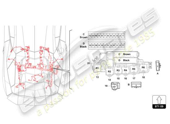 a part diagram from the Lamborghini LP700-4 COUPE (2017) parts catalogue