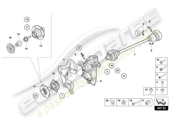 a part diagram from the Lamborghini Aventador LP700-4 parts catalogue