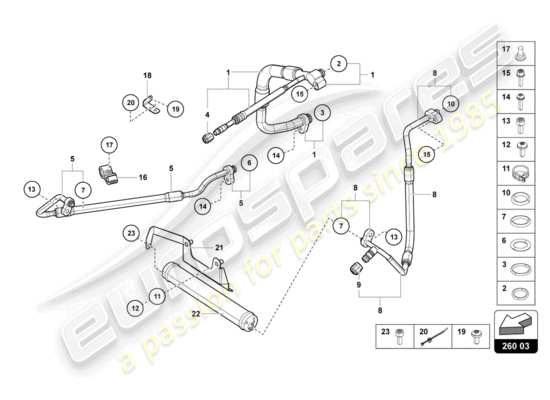 a part diagram from the Lamborghini LP700-4 ROADSTER (2014) parts catalogue