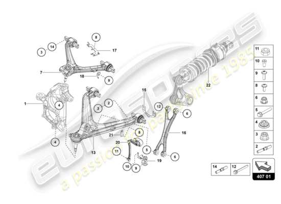 a part diagram from the Lamborghini LP700-4 ROADSTER (2014) parts catalogue