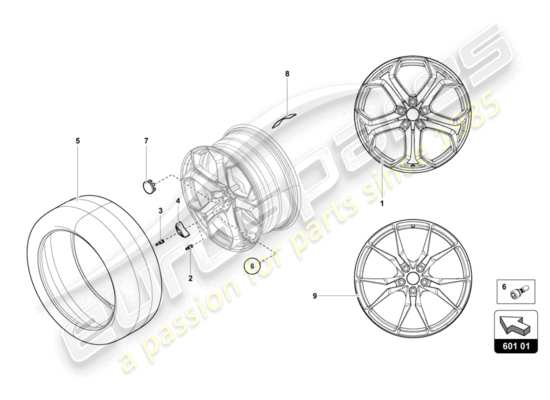 a part diagram from the Lamborghini LP700-4 ROADSTER (2014) parts catalogue