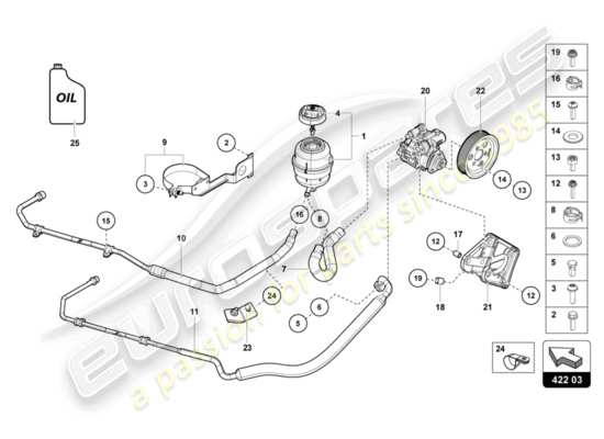 a part diagram from the Lamborghini LP700-4 ROADSTER (2015) parts catalogue