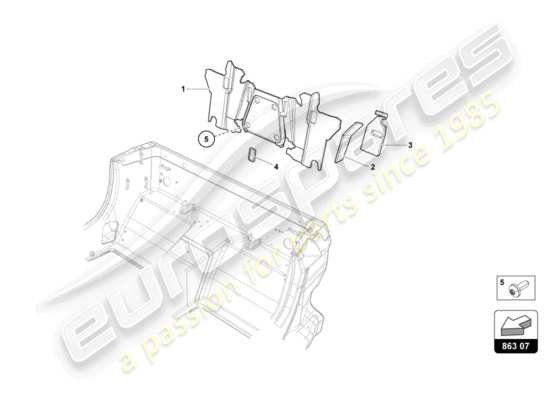 a part diagram from the Lamborghini LP700-4 ROADSTER (2015) parts catalogue