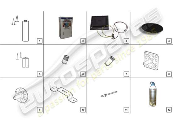 a part diagram from the Lamborghini LP700-4 ROADSTER (2016) parts catalogue