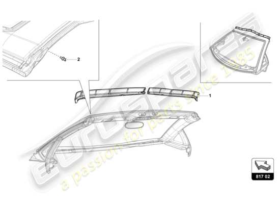 a part diagram from the Lamborghini LP700-4 ROADSTER (2016) parts catalogue