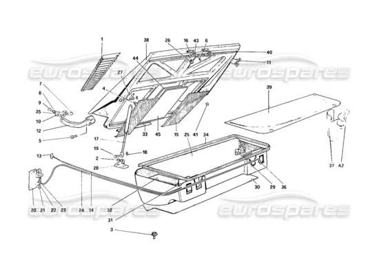 a part diagram from the Ferrari 308 parts catalogue