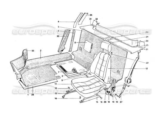 a part diagram from the Ferrari 308 parts catalogue