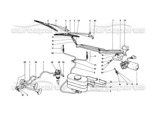 a part diagram from the Ferrari 308 parts catalogue