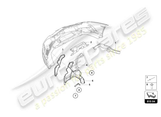 a part diagram from the Lamborghini Aventador LP720-4 parts catalogue