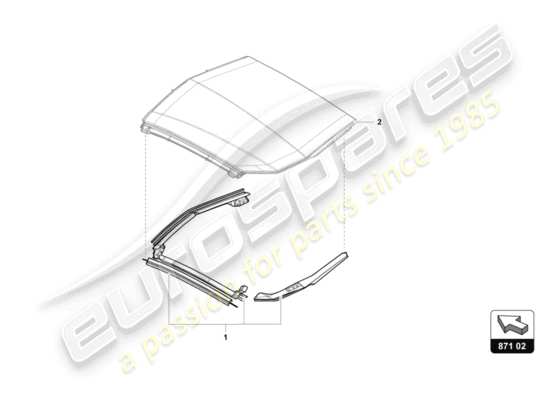 a part diagram from the Lamborghini Aventador LP720-4 parts catalogue